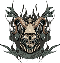 Grunge - Horn Skull